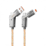 Xo Nb276 4in1 Usb-c - Lightning kabelis, 60w, 1m, pilkas