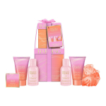 Dovanų rinkinys Baylis & Harding Jojoba, vanilė ir migdolų aliejus, 6 dalių puoselėjamosios priežiūros rinkinys