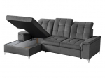 Kampinė sofa Black Red White Ariado, pilka