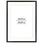 Nuotraukų rėmelis su passe-partout, FRAMAI, juodas rėmelis 50&times;70 cm su passe-partout langu 40&times;60 cm nuotraukai