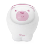 Chicco projektorius me&scaron;kutis poliarinis rožinis 2in1 naktinė lemputė