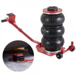 Pneumatinis oro domkratas 3T 140&ndash;450 mm su rankena raudonas