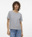 Vero Moda moteri&scaron;ka palaidinė 10304716*01, baltas/tamsiai mėlyna