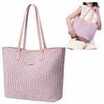 Moteri&scaron;ka rožinė shopper tipo rankinė, madinga, talpi 15,6 l, vandeniui atspari, stilinga moterims ir merginoms. CHANTRIA CB801 Pink.