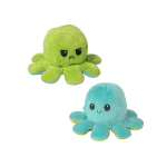 Pliu&scaron;inis dvipusis a&scaron;tuonkojis Tik Tok Octopus - žalias / mėtinis