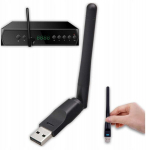 Tinklo kortelė tiunerio dekoderio adapteris WiFi USB antena DVB-T2 HEVC Zenwire WD-1516