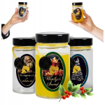 5x Aria stiklainis 245ml rankų darbo, &scaron;ventinis, su juodu dangteliu