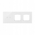 Simon 54 Touch panel, 3 mod., perlo balta, horizontalus, Ip20