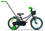 Dviratis Tabou Rocket ST 18", juodas/mėlynas