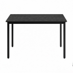 Valgomojo stalas, 70x110x77 cm, ruda-juoda