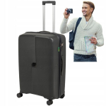Kelioninis lagaminas Wowbag 7918 L 116L tamsiai pilkas