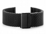 Juoda 22mm "pacific 10" tinklinė apyrankė su graviravimu