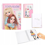 Top Model 3d mini spalvinimo knygelė su lipdukais