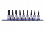 King Tony 3/8" Torx 5-kampiu antgalio lizdų rinkinys (9 vnt.)