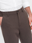 Vyri&scaron;kos chino kelnės su elastine juosta - &scaron;okoladinės, brown