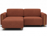 Mink&scaron;ta kampinė sofa Eltap Acossta, ruda