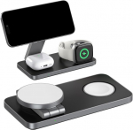 Įkrovimo stotis 3-in-1, juoda ir balta