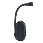 Skaitymo lempa su spaustuku, juoda, 1 vnt.