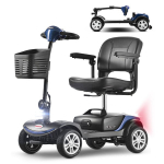 Keturratis elektrinis paspirtukas senjorams, 300 W, 136 kg, 6 km/h, S1 Sport mėlynas, 1 vnt.
