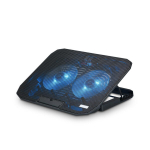 Ne&scaron;iojamojo kompiuterio au&scaron;inimo padėklas, 2 ventiliatoriai, 2 USB, 12-17 colių
