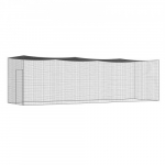 Beisbolo narvo tinklas, 35x10x10 ft, juodas, PE tinklas