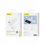 Foneng Eu64 18w tinklo įkroviklis su Micro Usb kabeliu, baltas