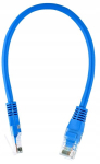 Lan kabel Utp kat. 5e 0,5m Rj45 Patchcord mėlynas