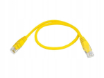 Lan tinklo kabelis Rj45 Utp Cat 5e, 0.5m, geltonas