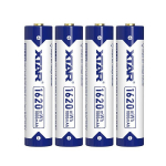 Xtar 1,5V 1000mAh AAA įkraunamas Li-ion elementas, 4 vnt. + dėklas