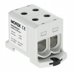 Jungtis 6-95mm&sup2; pilka, 4 skylės, 1 polius, Al/cu, 1000v, Th35