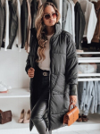 Moteri&scaron;ka oversize juoda striukė Gala TY2436-67151-Universalus