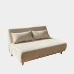 Dvivietė sofa SOLACE su miego funkcija &ndash; veliūras &bdquo;kordurojus&ldquo; ekr&uuml; spalvos, 140x91x84 cm