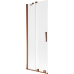 Vonios sienelė Mexen Velar, 75 x 150 cm, Rose gold/matinis stiklas