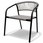 Lauko kėdė Portimao, 53x62x75 cm, black/grey