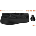 Belaidė klaviatūros ir pelės komplektas - Ergonomi&scaron;kas - MOBILITY LAB - C30W - Juoda