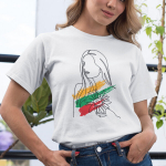 Moteri&scaron;ki mar&scaron;kinėliai "Saulėgrąža ir lietuvė", Oranžinė