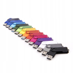 USB laikmena Pendrive Usb 128 Gb 2.0 - Spalvotas "twister" dizainas