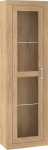 Vitrina Meblocross Verin VRN-08 ąžuolo spalvos, pastatoma, su lentynomis