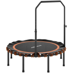 Fitneso batutas, 122x109-129 cm, oranžinė, reguliuojama rankena