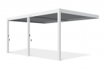 Pavėsinė Pergola deluxe wall 3.6x5.3, balta (montuojama prie sienos)