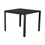 Lauko stalas, 90 x 90 x 74 cm, juodas