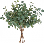 Dirbtinės eukalipto &scaron;akelės 60 cm dekorui 6 vnt