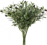 Dirbtinės alyvmedžio &scaron;akos dekorui 45 cm 6 vnt