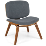 Moderni lenktos atlo&scaron;o kėdė - Walnut, Moderni lenktos atlo&scaron;o kėdė - Walnut