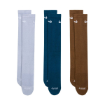 Nike Everyday Plus Cushioned kojinės, 3 poros, violetinės, mėlynos, rudos, SX6888 970