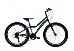 Kalnų dviratis Capriolo Diavolo 400, 24", juodas/žalias