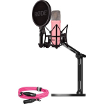 Rode Microphones NT1 Signature +XLR-cable+Desktop Studio Arm , microphone - pink, Bundle