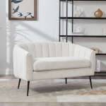 Mini sofa i&scaron; &scaron;enilos, metalinės kojos, grioveliai, 2 vietų, 1 vnt