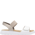 RIEKER Basutės moterims, Balta, SANDALS