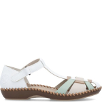 RIEKER Basutės moterims, Balta, Sandals